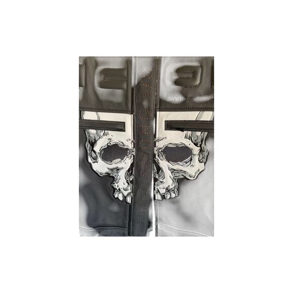 ICON Skull Leather Biker Jacket breathable remove able armour padding. Men’s XL - Picture 8 of 16